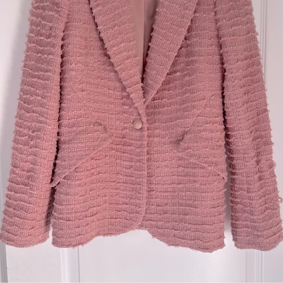 L’agence Tweed Chamberlain Blazer in Dusty Pink Size 2 - Picture 4 of 13